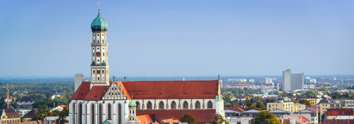 Abbildung Blick auf die Stadt Augsburg